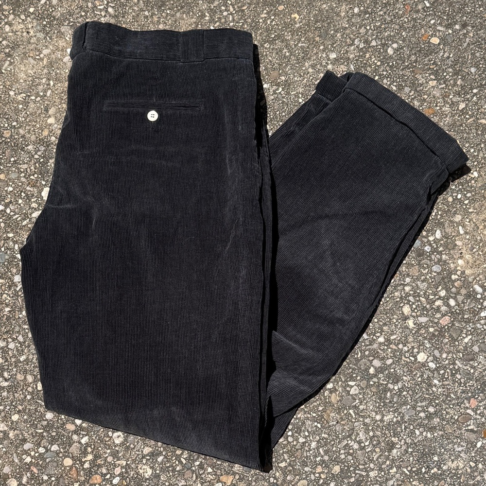 Black Chemise Lacoste corduroy pants